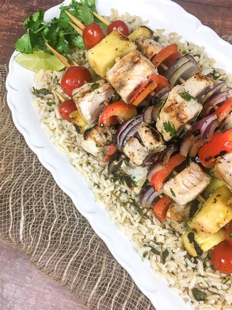 Swordfish and Pineapple Kabobs Recipe