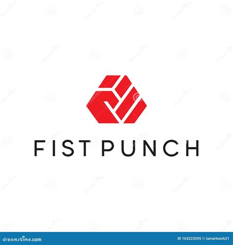 Fist Punch Logo Design Vector Template Stock Illustration ...