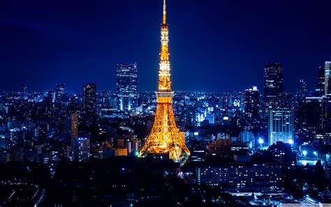 Tokyo Tower At Night Wallpaper