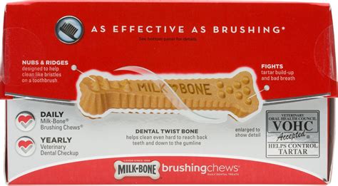 Milk-Bone Original Brushing Chews Daily Dental Dog Treats, Large, 14 ...