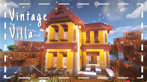 𝓐𝓮𝓼𝓽𝓱𝓮𝓽𝓲𝓬 MINECRAFT VINTAGE VILLA - Minecraft house 'tutorial' # ...