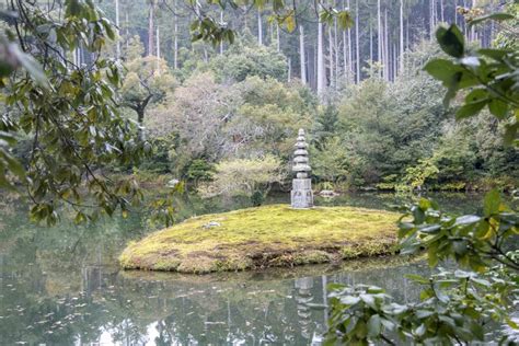 Stone Buddha at Carvings are Inside the Garden of Kinkakuji Temple ...