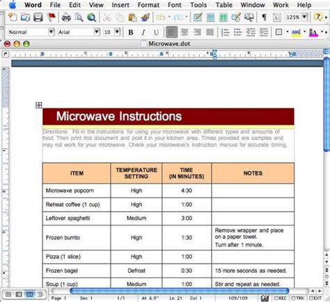 Microsoft Word Tables Templates - FREE DOWNLOAD Dashboard Template ...