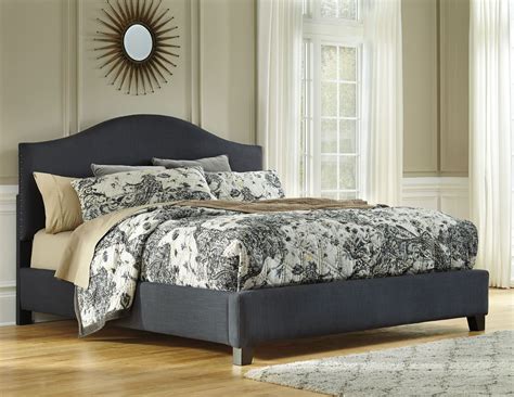 King Arched Upholstered Platform Bed from Ashley (B600-458-456-497 ...