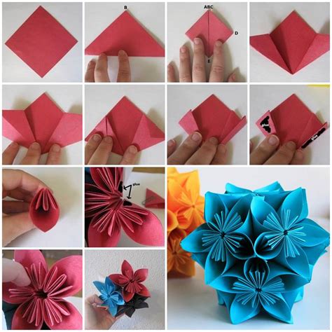 How to Make Beautiful Origami Kusudama Flowers