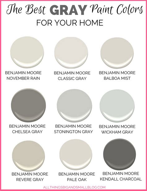 Gray Paint Colors for Your Home - (Best Benjamin Moore Gray Paint)