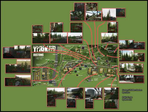 Customs' hidden stashes; map version 4 (final). : r/EscapefromTarkov