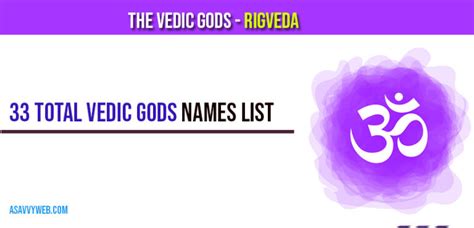 The Vedic Gods in Rigveda: - A Savvy Web