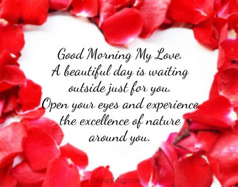 Good Morning Love Messages - Romantic & Sweet Wishes - WishesMsg | Good ...