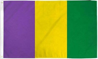 Mardi Gras Flag 3x5 ft New Orleans Purple Yellow Green Party Parade ...