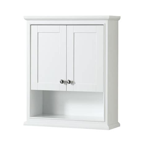 white bathroom wall cabinet