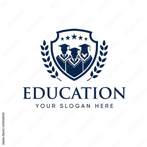 Graduate Student College Logo Template, Education Logo Design Stock ...