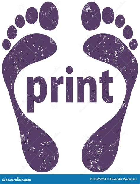 Footprint design stock illustration. Image of isolated - 18622260