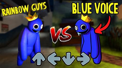 Friday Night Funkin Vs Blue V1 Rainbow Friends In Real Life Roblox - Riset