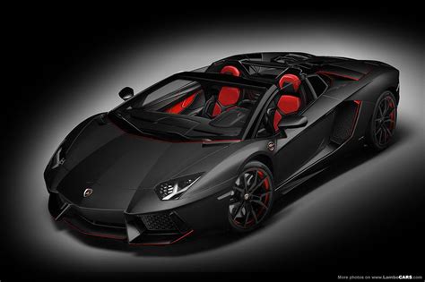 Lamborghini Aventador Matte Black And Red - malayhaidir