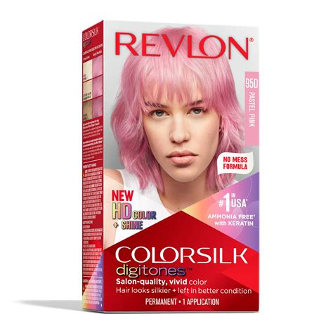 Revlon Permanent Hair Color Colorsilk Digitones with Keratin, 95D ...