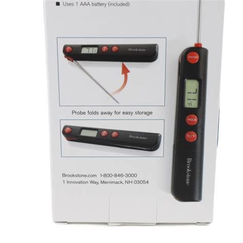 Brookstone Digital Display Meat Folding Thermometer Probe | eBay