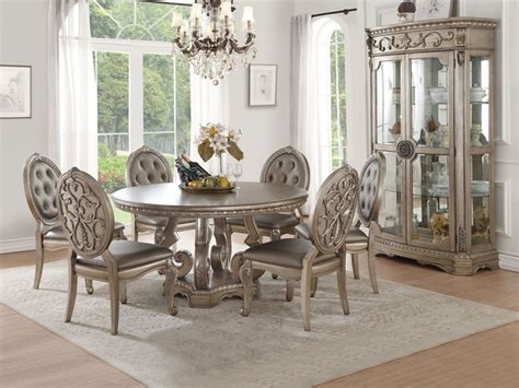 Acme | 66915 Northville Formal Dining Room Set with Round Table ...