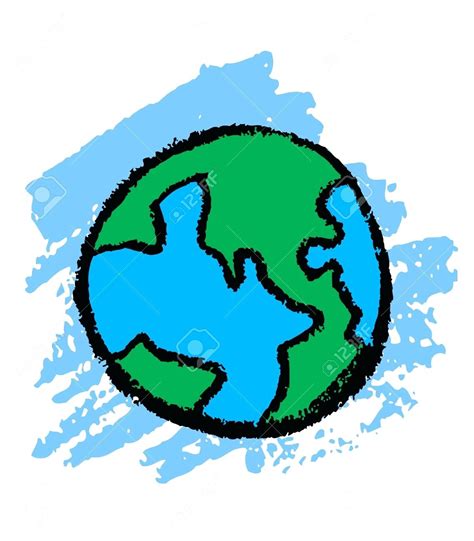 Easy Earth Drawing at PaintingValley.com | Explore collection of Easy ...