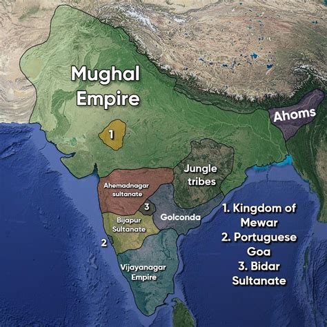 Mughal Dynasty Map