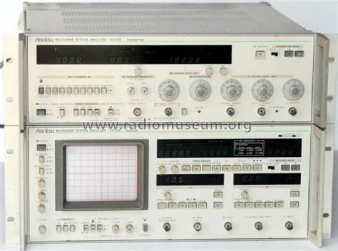 Microwave System Analyzer, Equipment Anritsu Corporation; |Radiomuseum.org