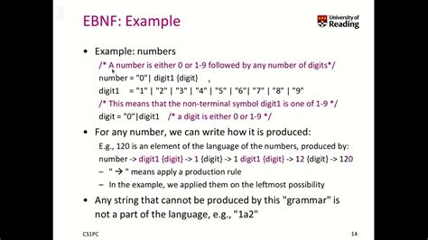 Week 2-2-3 The extended Backus-Naur form (EBNF) - YouTube