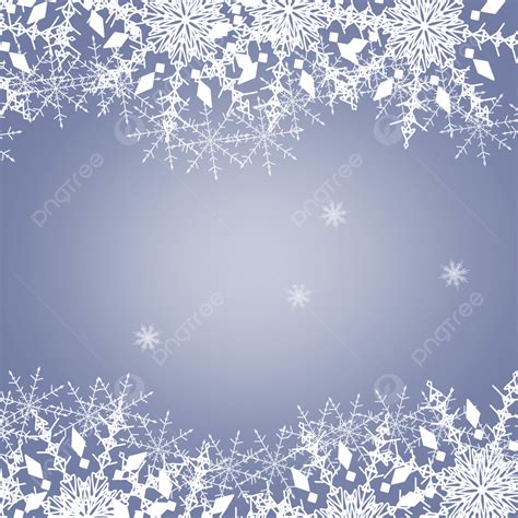 Winter Snowflake Border Pattern, Winter, Frame, Snowflake Decoration ...