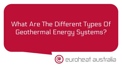 What Are The Different Types Of Geothermal Energy Systems? - Euroheat ...