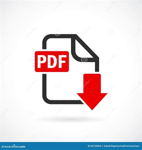 Download Pdf File Vector Icon Stock Vector - Illustration of file ...