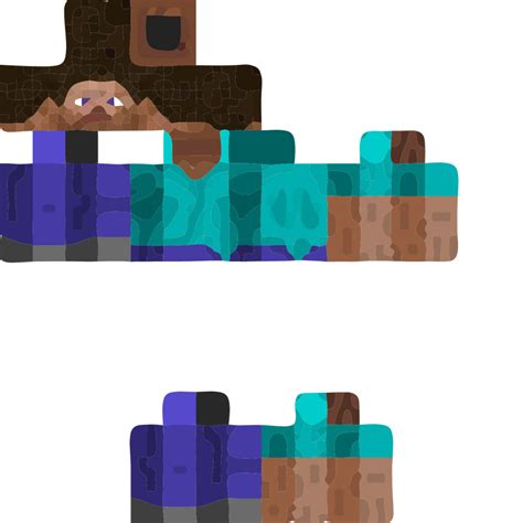 Minecraft Steve Skin Template