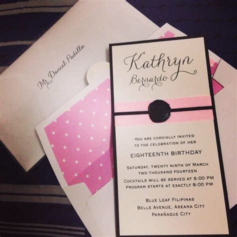 Wordings from Kathryn | Debut invitation, Debut invitation 18th, Debut ...