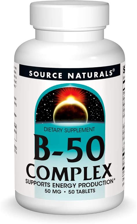 Amazon.com: Source Naturals B-50 Complex, Supports Energy Production ...