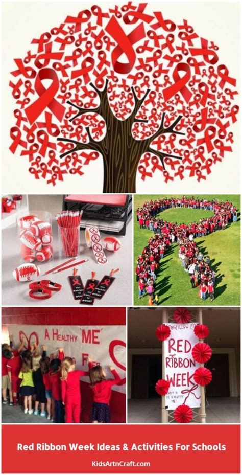 Red Ribbon Week Ideas and Activities For Schools - Kids Art & Craft