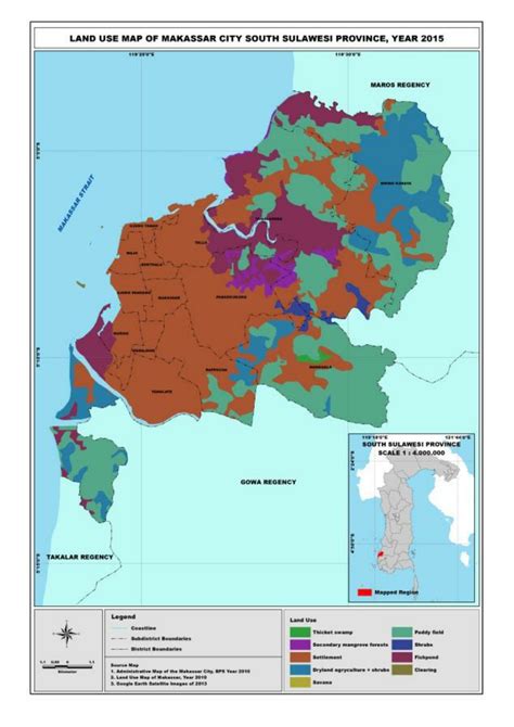 Land Use Map of Makassar | Download Scientific Diagram