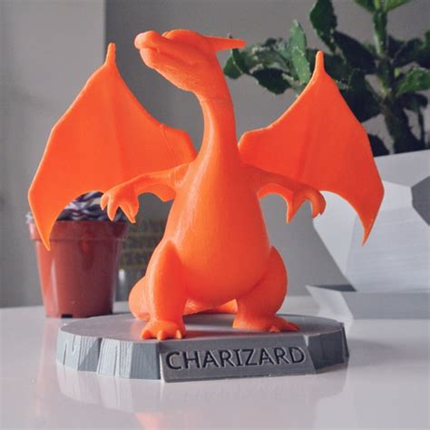 Download free STL file Charizard Statue with Stand • 3D printer object ...