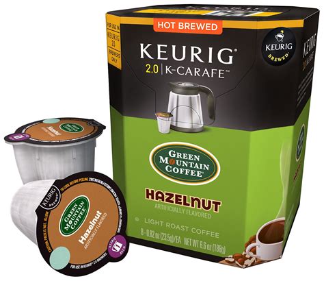 Green Mountain K-Carafe Coffee for Keurig, Hazelnut, 8 Ct - Walmart.com