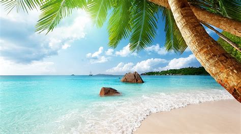 HD wallpaper: beach 4k new hd for desktop, sea, tropical climate, water ...