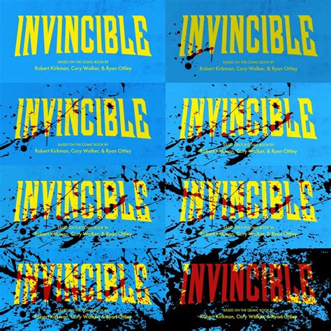 evolution of invincible title cards | Invincible Title Cards Be Like ...