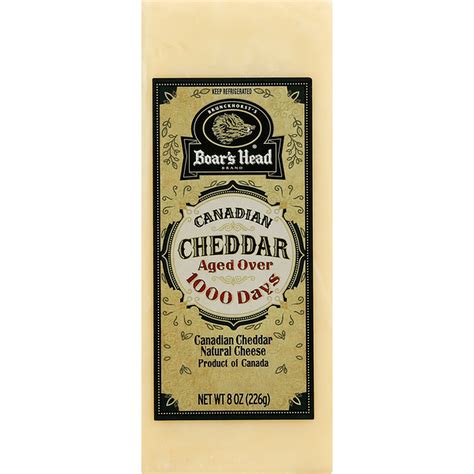 Boar's Head Cheese, Natural, Canadian Cheddar