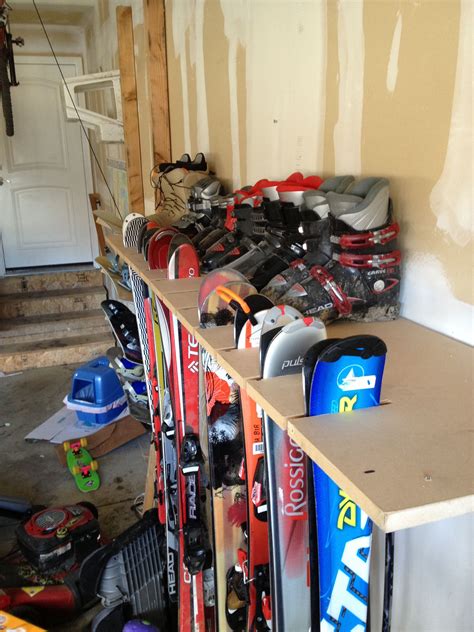 Ski Storage Rack | Garage storage solutions, Garage organization ...