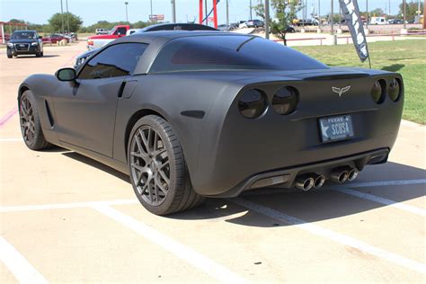 Corvette Matte Black Wrap - Zilla Wraps