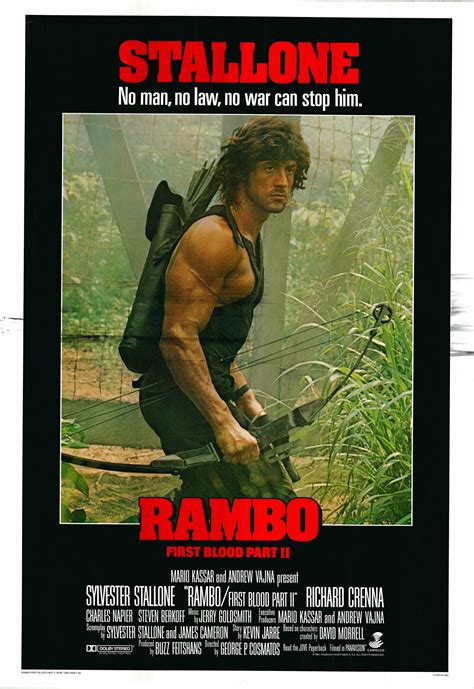 Rambo 1985 Version B One Sheet Poster Rolled - Etsy