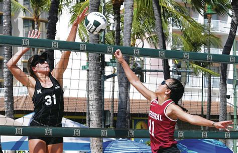 Hawaii finishes third in Duke Kahanamoku beach volleyball tournament ...