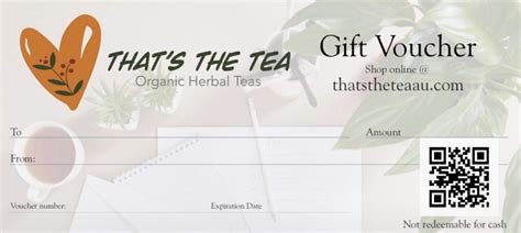 Gift Voucher | That's The Tea