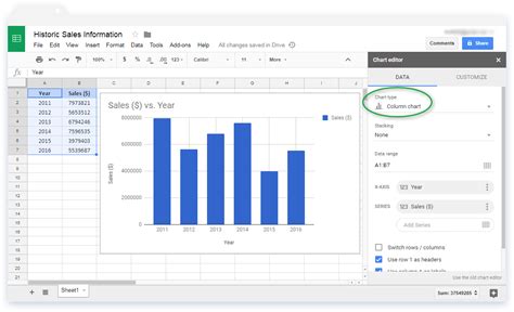 How do I insert a chart in Google Sheets? - Sheetgo Blog