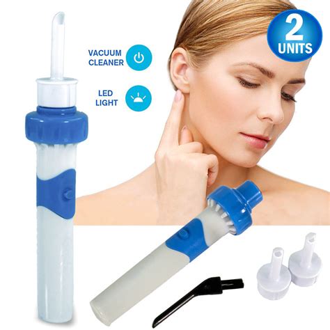 2 Ear Wax Vacuum Removal Kit - Easiest Ear Cleaner & Ear Wax Removal ...