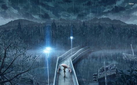 Anime Rain Scenery Wallpapers - Top Free Anime Rain Scenery Backgrounds ...