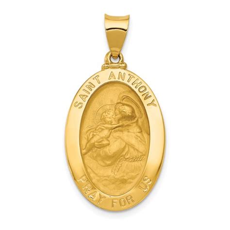 Oval Saint Anthony Religious Medal - R16372 (S)