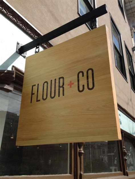 Flour + Co Hanging Sign | Martin Sign Co. Inc. | Custom Signs ...