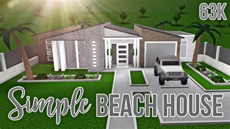 Bloxburg Cheap Starter Beach House Speed Build Th Clip | Images and ...